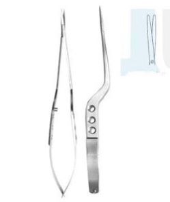 Ножиці багнетоподібні Джаннета - Ясаргіл, прямі, тупі 184 мм x 70 мм, 14 мм ріжуча частина RAJ IMPEX 04-430.2